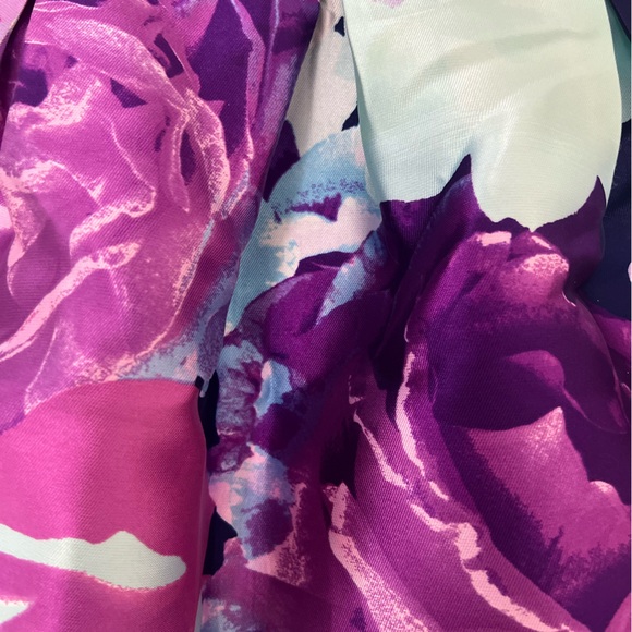 BCX Girls 2pc Purple Top & Floral Skirt Sz 10 - Picture 7 of 7